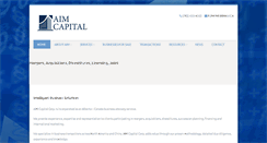Desktop Screenshot of aimcapitalcorp.com