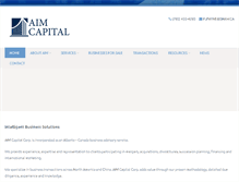 Tablet Screenshot of aimcapitalcorp.com
